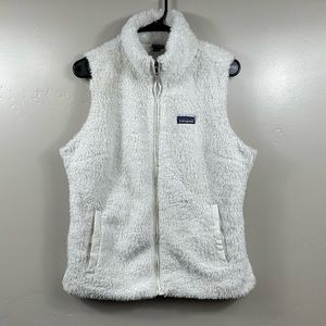 Patagonia Women’s Los Gatos Fleece Vest Jacket Size Large - White